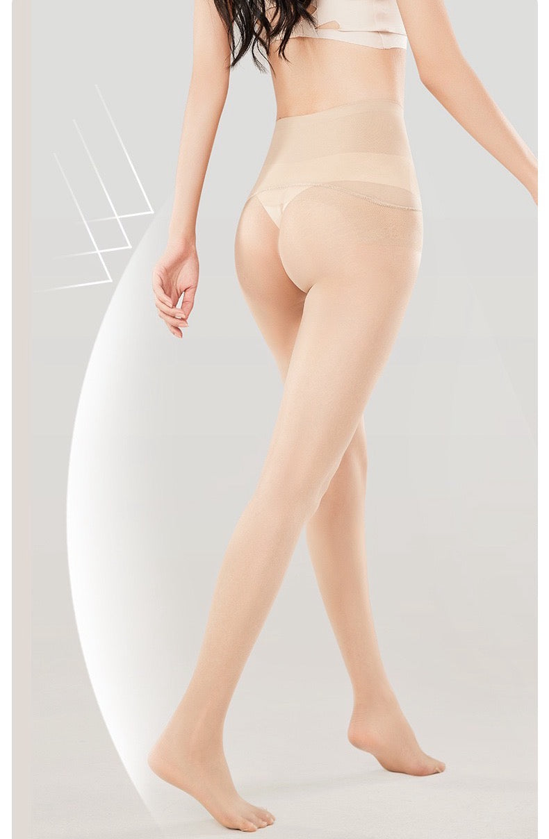 Crotch Non-marking High-waisted  Ultra-thin stockings